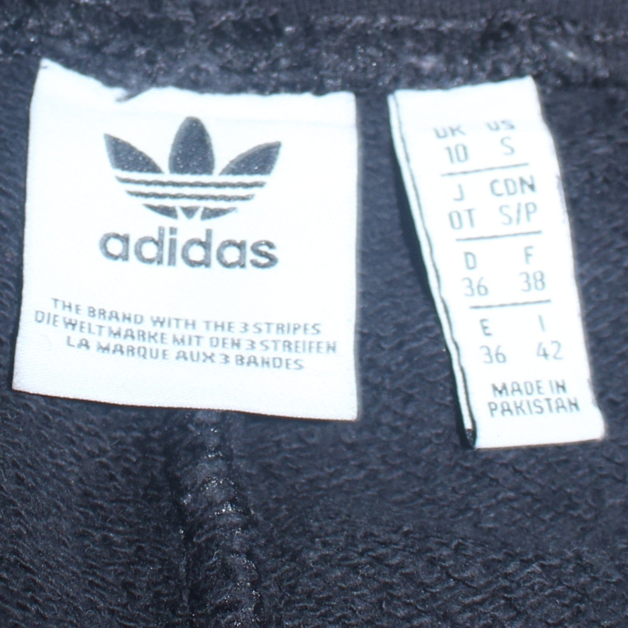 Womens UK Size 10 adidas Regular Fit Jogger Black Trousers