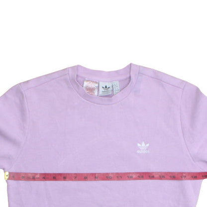 Adidas Girls Purple Crew Neck Pullover Sweatshirt Size 14 Years