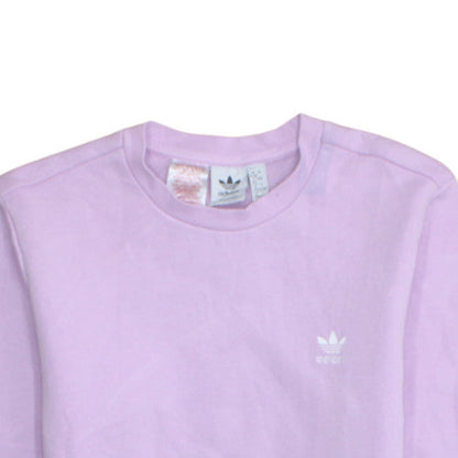 Adidas Girls Purple Crew Neck Pullover Sweatshirt Size 14 Years
