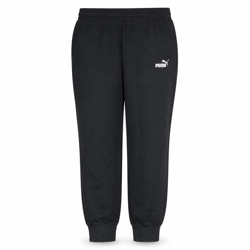 PUMA Womens Black Jogger Sweatpants Size 14 Cotton Blend Lined