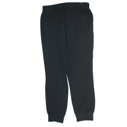 PUMA Womens Black Jogger Sweatpants Size 14 Cotton Blend Lined