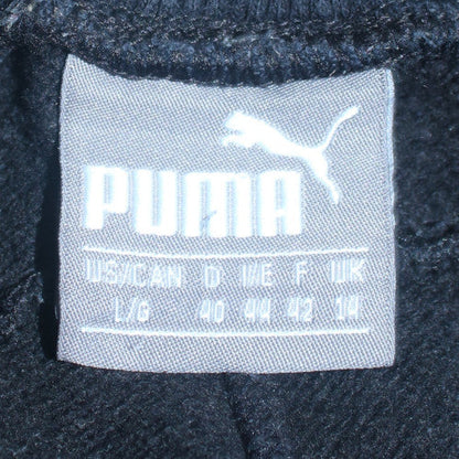 PUMA Womens Black Jogger Sweatpants Size 14 Cotton Blend Lined