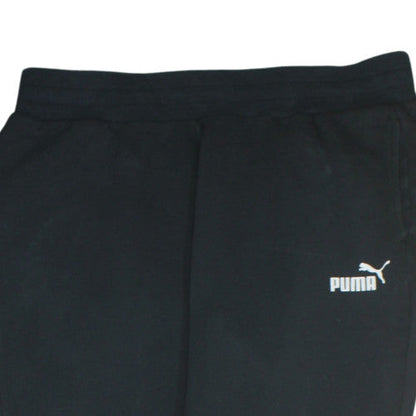 PUMA Womens Black Jogger Sweatpants Size 14 Cotton Blend Lined