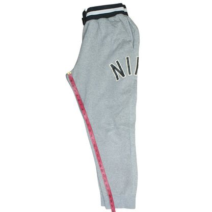 Mens UK Size L Nike Regular Fit Sweatpants Grey Trousers