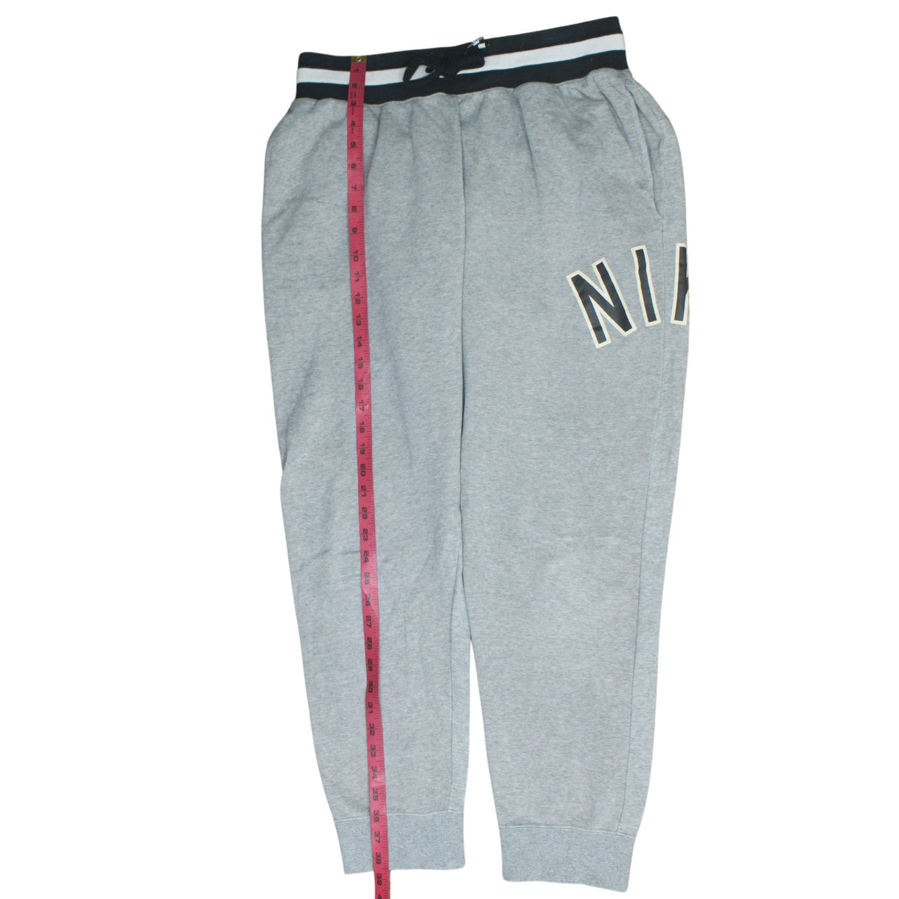 Mens UK Size L Nike Regular Fit Sweatpants Grey Trousers