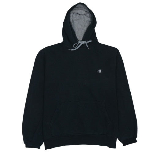 Mens UK Size L Champion Black Pullover Hoodie