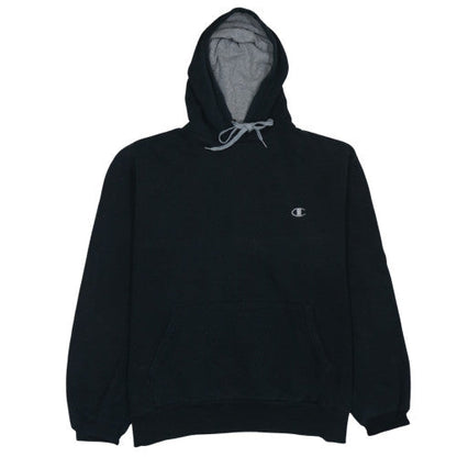 Mens UK Size L Champion Black Pullover Hoodie