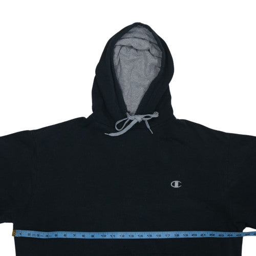 Mens UK Size L Champion Black Pullover Hoodie