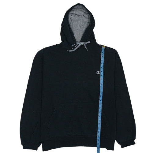 Mens UK Size L Champion Black Pullover Hoodie