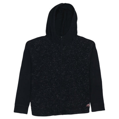 Womens UK Size M adidas Black Full Zip Hoodie
