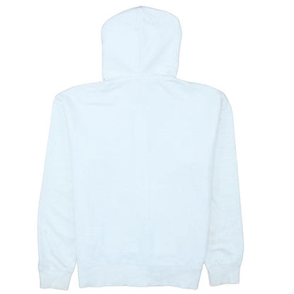Champion Girls White Full Zip Hoodie 2XL Logo Cotton Blend Sweatshirt