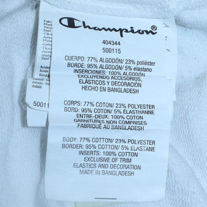 Champion Girls White Full Zip Hoodie 2XL Logo Cotton Blend Sweatshirt