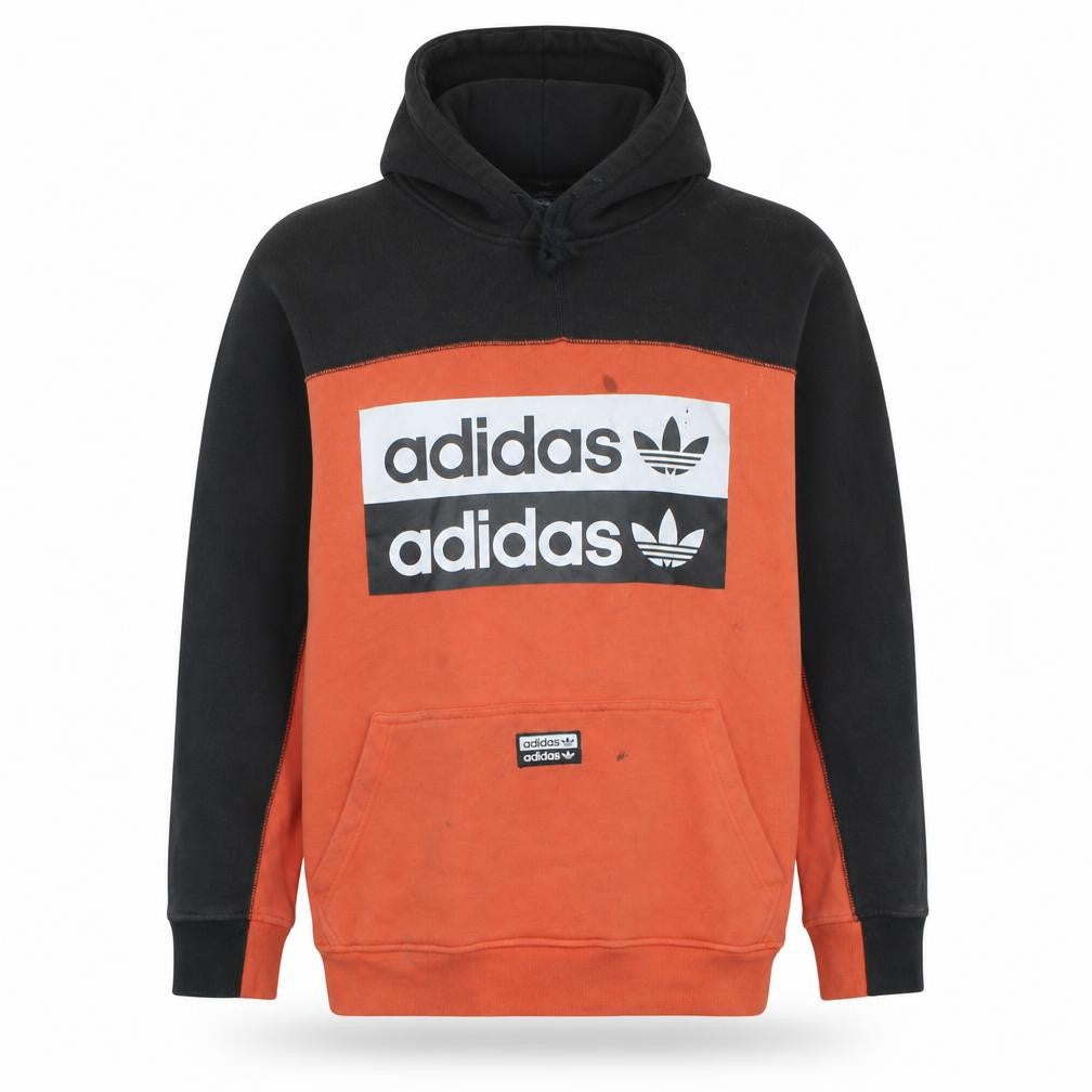 Mens UK Size S adidas Orange Pullover Hoodie