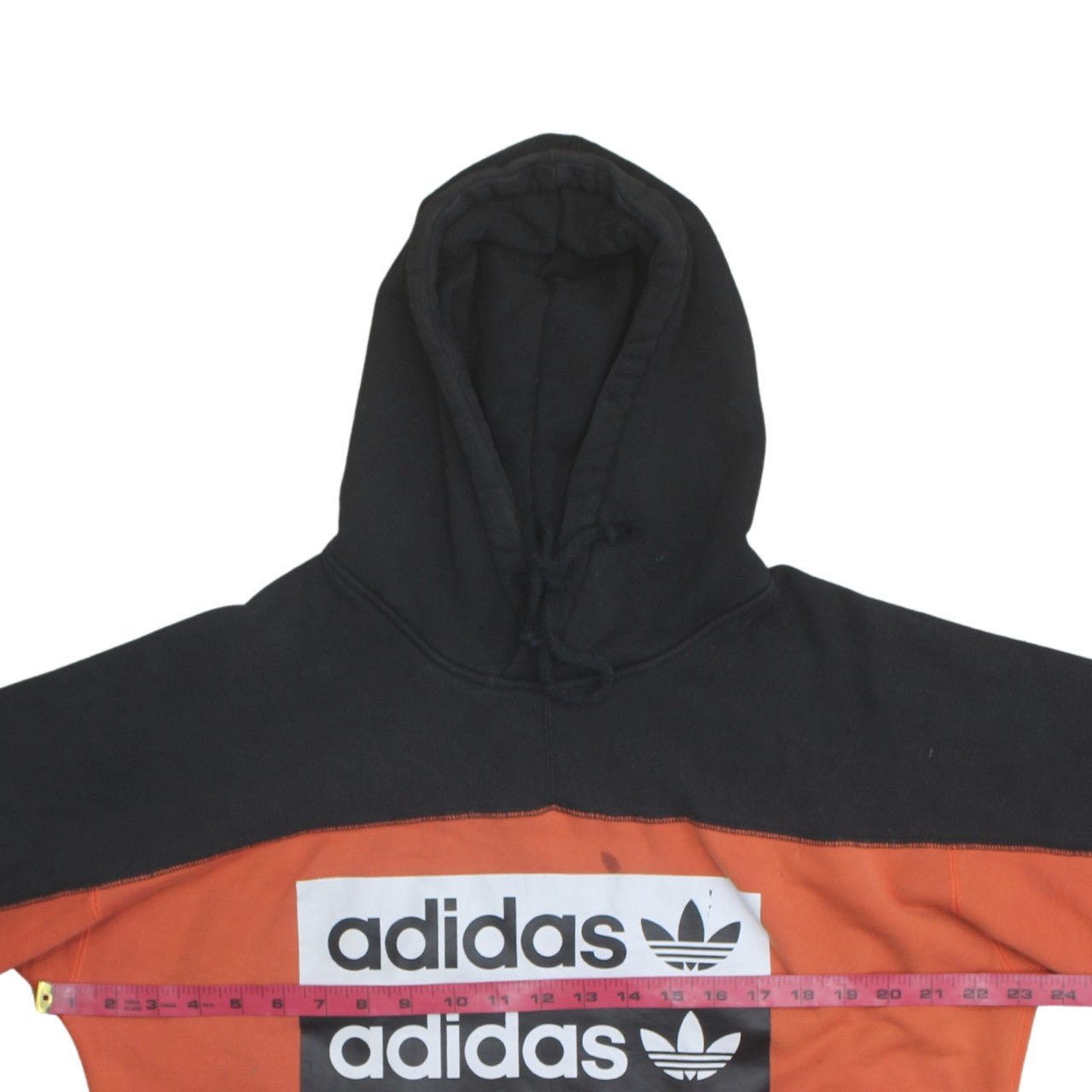 Mens UK Size S adidas Orange Pullover Hoodie