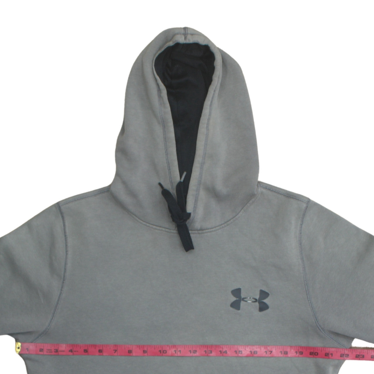 Mens UK Size M Under armour Grey Pullover Hoodie