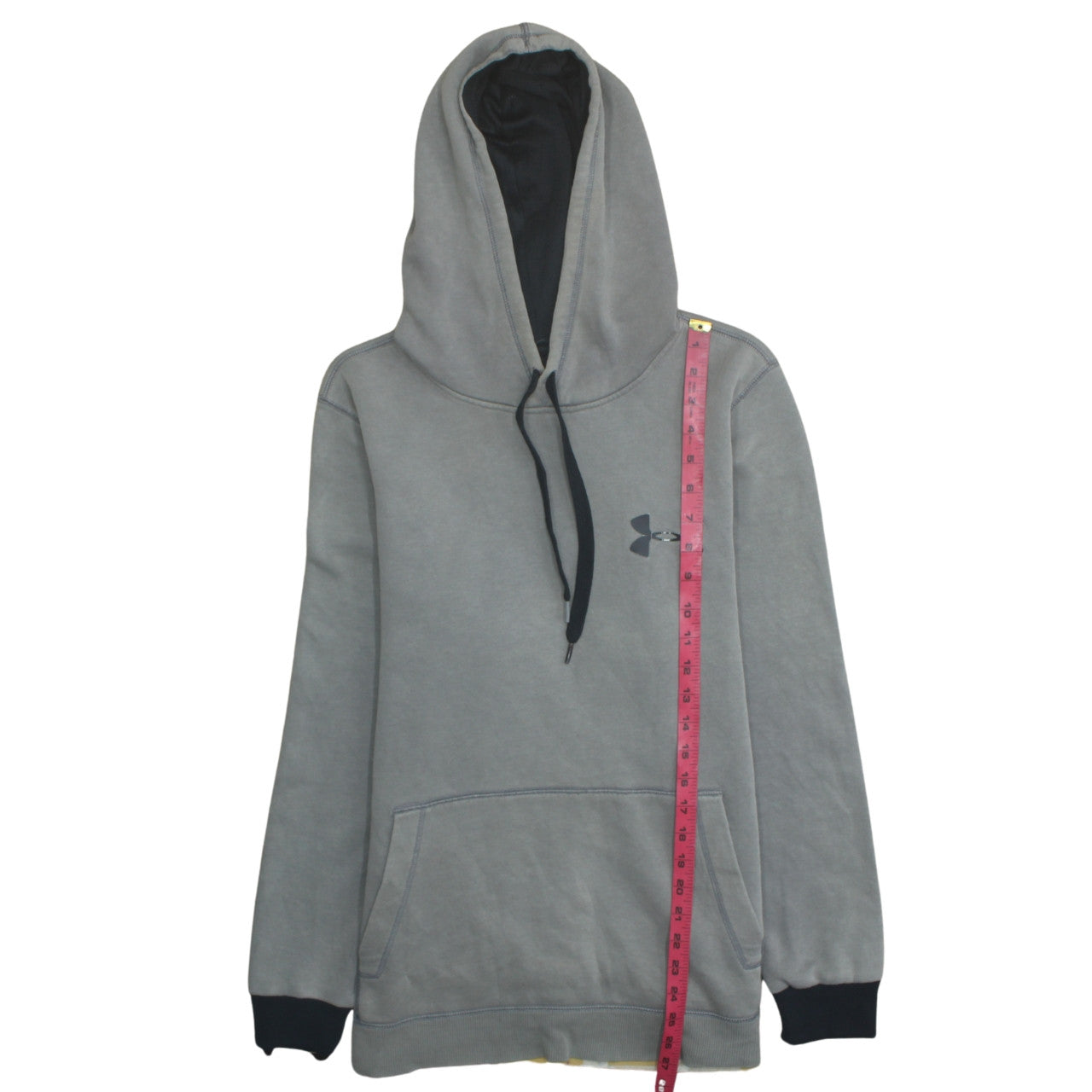 Mens UK Size M Under armour Grey Pullover Hoodie