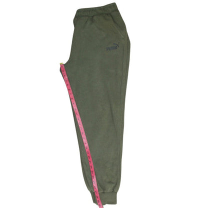 Puma Men’s Green XL Fleece Sweatpants Joggers Regular Fit