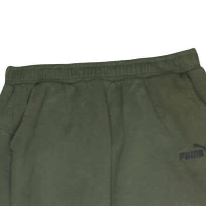Puma Men’s Green XL Fleece Sweatpants Joggers Regular Fit