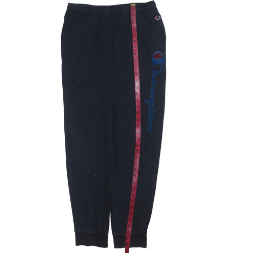 Mens UK Size M Champion Regular Fit Jogger Black Trousers