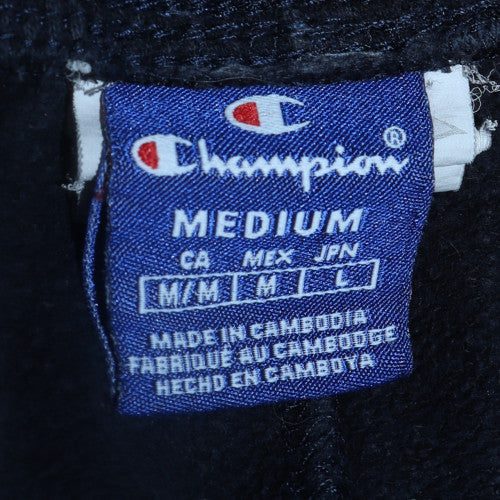 Mens UK Size M Champion Regular Fit Jogger Black Trousers