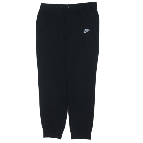 Mens UK Size M Nike Regular Fit Jogger Black Trousers