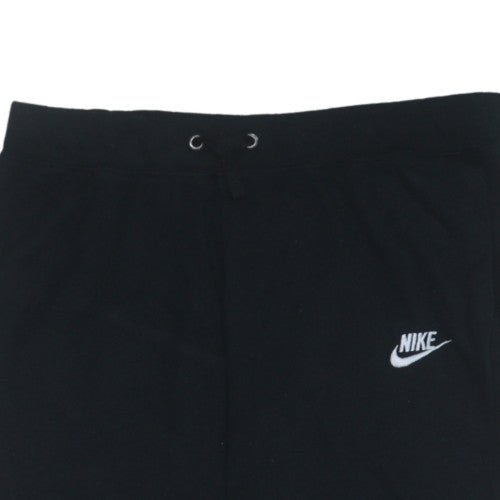 Mens UK Size M Nike Regular Fit Jogger Black Trousers