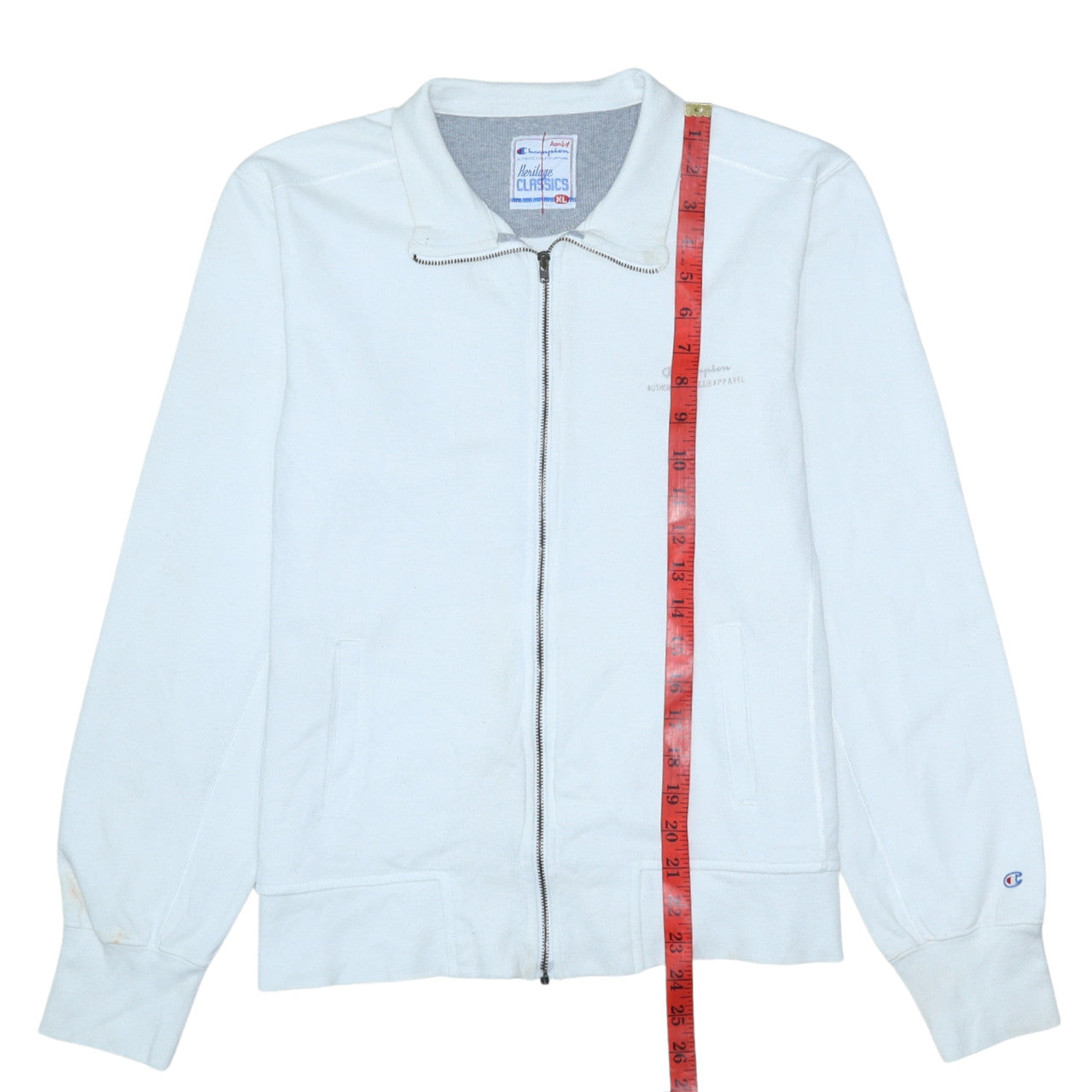 Mens UK Size XL Champion White Gym & Training Running & Jogging Walking Jacket