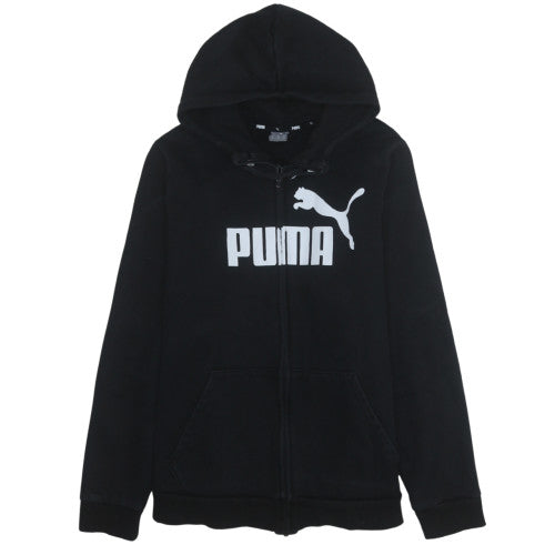 Mens UK Size L PUMA Black Full Zip Hoodie