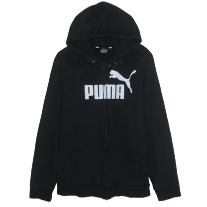Mens UK Size L PUMA Black Full Zip Hoodie