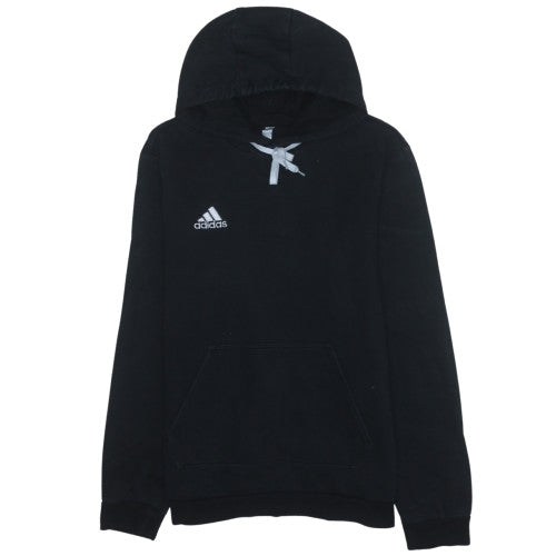 Mens UK Size M adidas Black Pullover Hoodie
