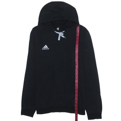Mens UK Size M adidas Black Pullover Hoodie