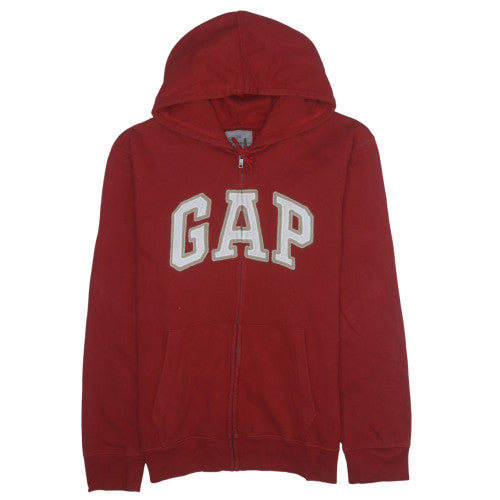 Mens UK Size L Gap Red Full Zip Hoodie