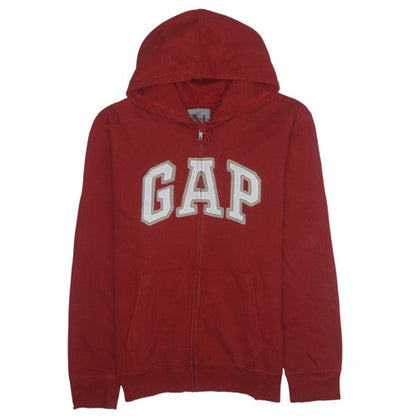 Mens UK Size L Gap Red Full Zip Hoodie