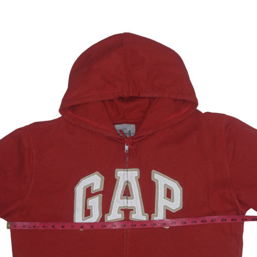 Mens UK Size L Gap Red Full Zip Hoodie