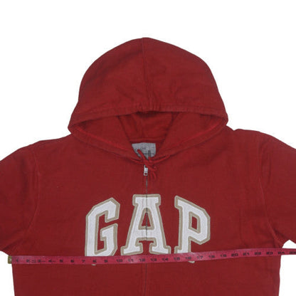 Mens UK Size L Gap Red Full Zip Hoodie