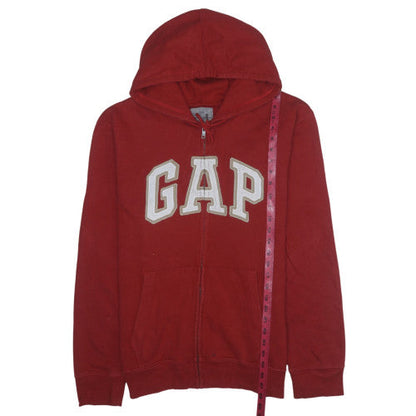 Mens UK Size L Gap Red Full Zip Hoodie