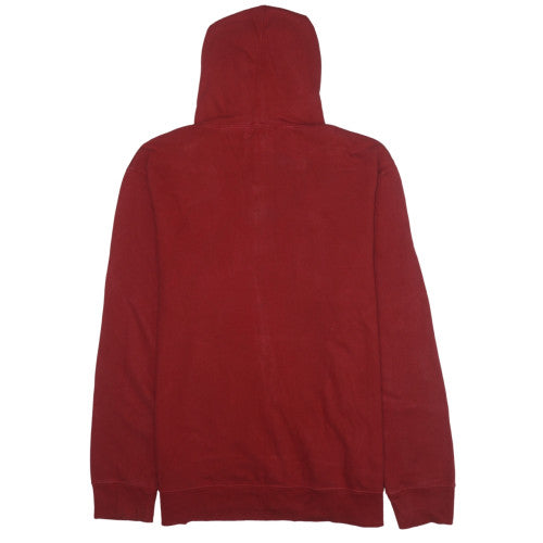Mens UK Size L Gap Red Full Zip Hoodie