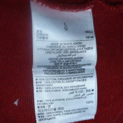 Mens UK Size L Gap Red Full Zip Hoodie