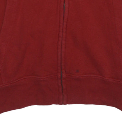 Mens UK Size L Gap Red Full Zip Hoodie