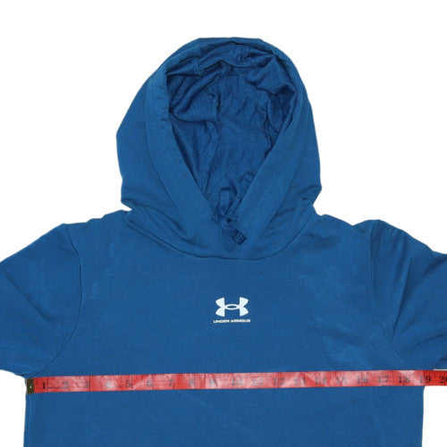 Mens UK Size XS Under armour Blue Pullover Hoodie