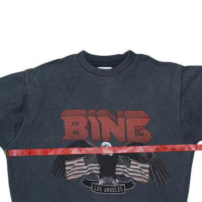 Womens UK Size XS ANINE BING Black Pullover Sweatshirt