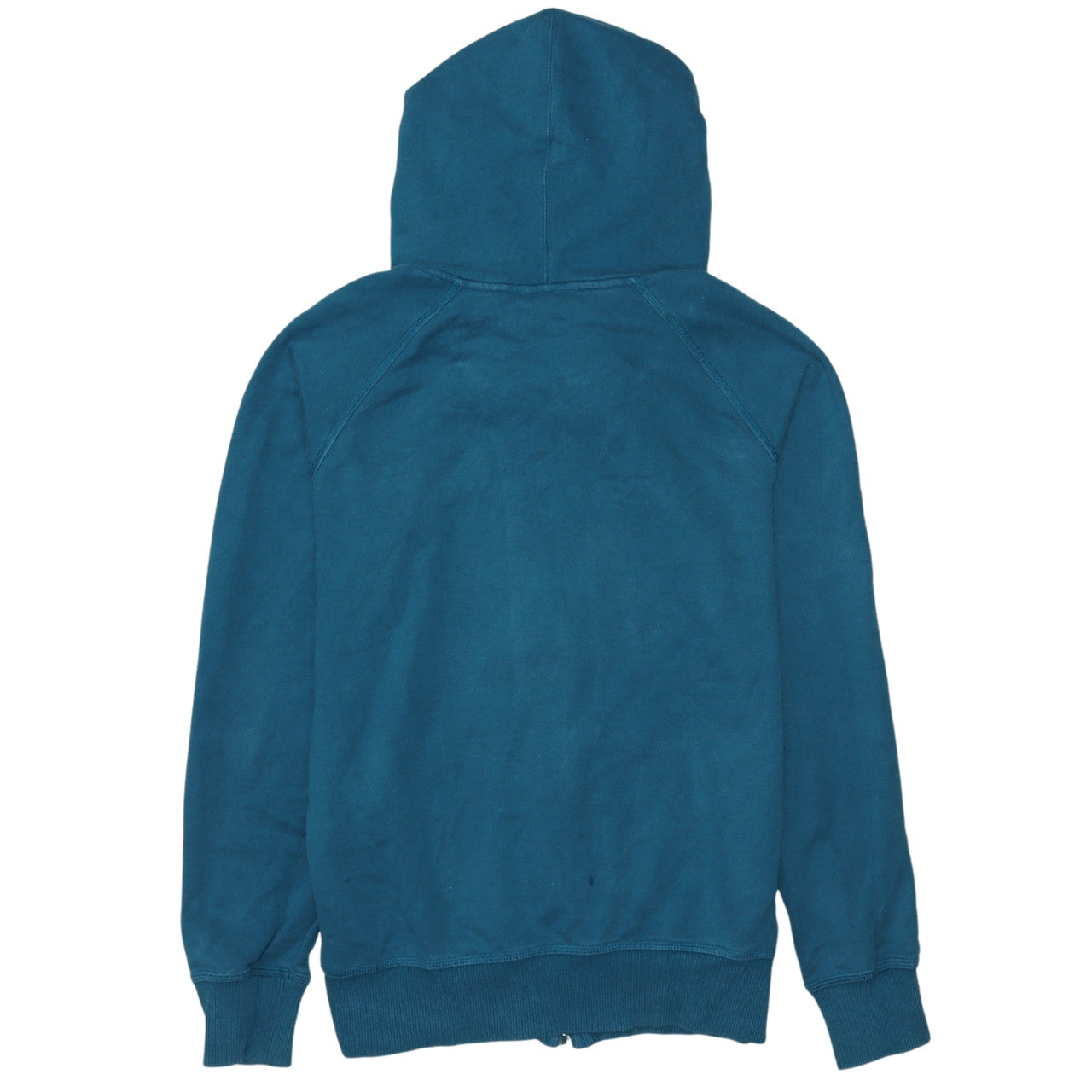Womens UK Size 10 adidas Blue Full Zip Hoodie