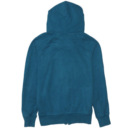Womens UK Size 10 adidas Blue Full Zip Hoodie