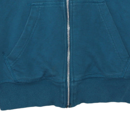 Womens UK Size 10 adidas Blue Full Zip Hoodie