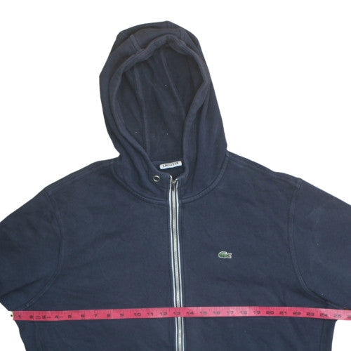 Mens UK Size M Lacoste Blue Full Zip Hoodie