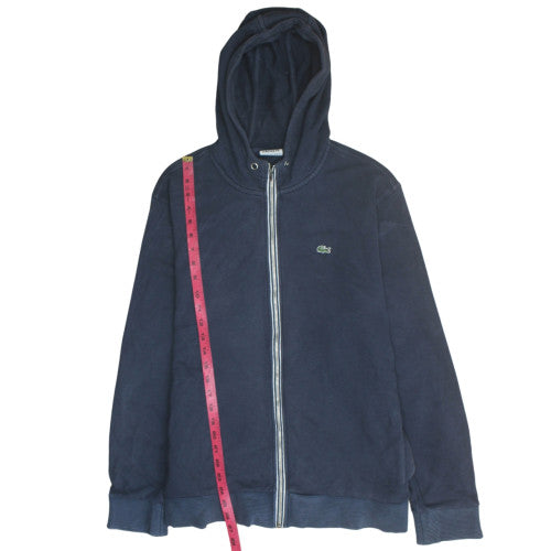 Mens UK Size M Lacoste Blue Full Zip Hoodie
