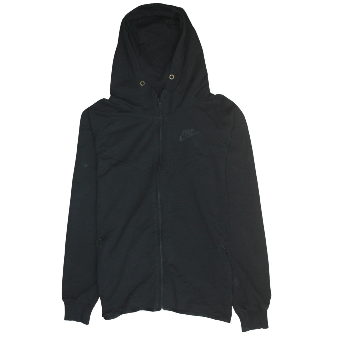 Mens UK Size L Nike Black Full Zip Hoodie