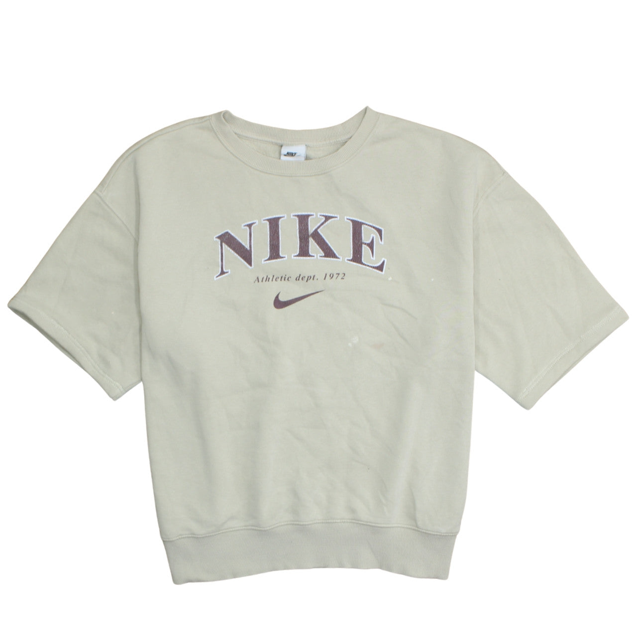 Womens UK Size L Nike Beige Pullover Sweatshirt