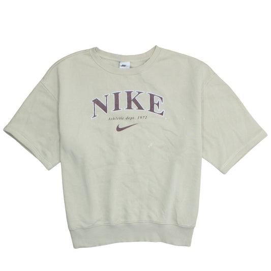 Womens UK Size L Nike Beige Pullover Sweatshirt