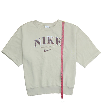 Womens UK Size L Nike Beige Pullover Sweatshirt